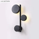 GobekUsa Modern Metallic Circle Wall Mount LED Lighting for Living Room