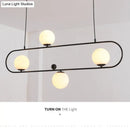 GobekUsa Minimalist Ellipse Pendant Light: Modern Glass Globe Ceiling Fixture for Living Room Island