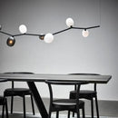 GobekUsa Glass Branch Chandelier: LED Home Decor Lighting for Living Room & Dining Table