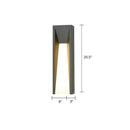 GobekUsa Minimalist Rectangular Acrylic LED Wall Light for Courtyard