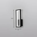GobekUsa Sleek Rectangle LED Wall Sconce – Minimalist Metal Foyer Mount Light