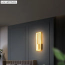 GobekUsa Sleek Rectangle LED Wall Sconce – Minimalist Metal Foyer Mount Light