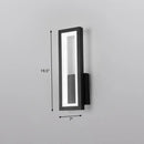 GobekUsa Sleek Rectangle LED Wall Sconce – Minimalist Metal Foyer Mount Light
