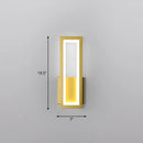 GobekUsa Sleek Rectangle LED Wall Sconce – Minimalist Metal Foyer Mount Light