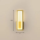 GobekUsa Sleek Rectangle LED Wall Sconce – Minimalist Metal Foyer Mount Light