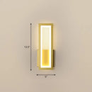 GobekUsa Sleek Rectangle LED Wall Sconce – Minimalist Metal Foyer Mount Light