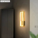 GobekUsa Sleek Rectangle LED Wall Sconce – Minimalist Metal Foyer Mount Light