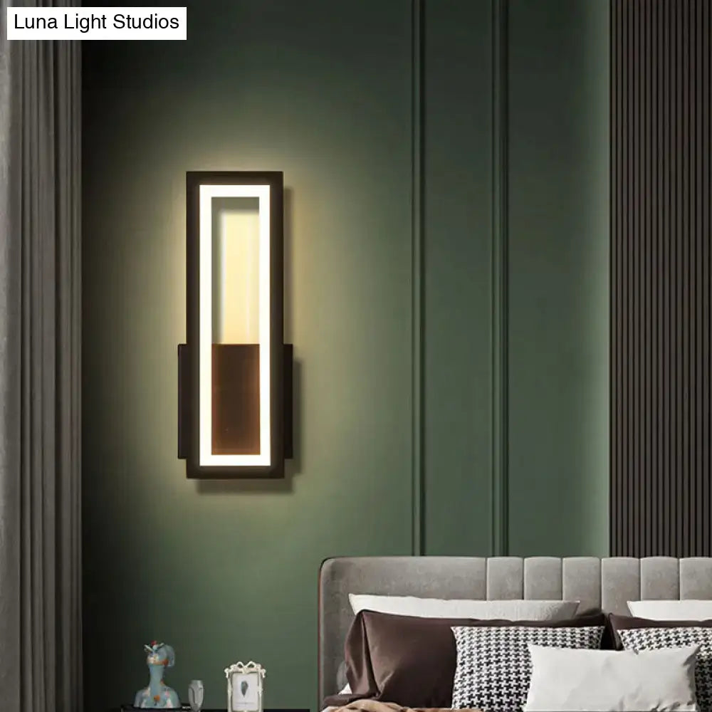 GobekUsa Contemporary LED Wall Sconce with Acrylic Shade for Bedside Lighting, photo 2 of 13