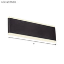 GobekUsa Minimalistic Black Rectangle LED Aluminum Wall Light Fixture for Dining Room - Sizes: 4.5"/7" Dia