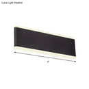 GobekUsa Minimalistic Black Rectangle LED Aluminum Wall Light Fixture for Dining Room - Sizes: 4.5"/7" Dia