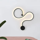 GobekUsa Modern Metal Snake-Like Wall Sconce Lighting - 25.5"/50" W LED Wall Mount Lamp in Black with Warm/White Light