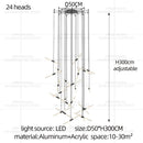 Modern Black Multi-Light Stairwell Pendant Light
