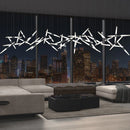 Modern Black Multi-Light Stairwell Pendant Light