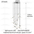 Modern Black Multi-Light Stairwell Pendant Light