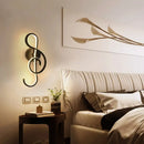 GobekUsa Modern Acrylic LED Wall Light Fixture - Music Note Design for Living Room
