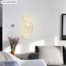 GobekUsa Modern Acrylic LED Wall Light Fixture - Music Note Design for Living Room