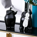 GobekUsa Human Figure Sculpture Musical Instrument Band Character Home Decoration
