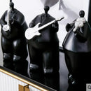 GobekUsa Human Figure Sculpture Musical Instrument Band Character Home Decoration