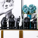 GobekUsa Human Figure Sculpture Musical Instrument Band Character Home Decoration