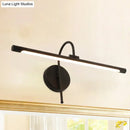 GobekUsa Modern LED Wall Lamp with Metal Shade - Tubular Vanity Lamp in Black/Nickel, 16"/20" Diameter