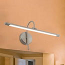 GobekUsa Modern LED Wall Lamp with Metal Shade - Tubular Vanity Lamp in Black/Nickel, 16"/20" Diameter