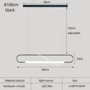 GobekUsa Nordic Minimalist Bar Hanging Rectangular Frame Pendant Light