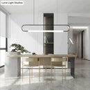 GobekUsa Nordic Minimalist Bar Hanging Rectangular Frame Pendant Light