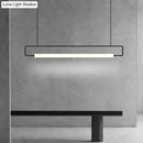 GobekUsa Nordic Minimalist Bar Hanging Rectangular Frame Pendant Light