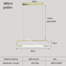GobekUsa Nordic Minimalist Bar Hanging Rectangular Frame Pendant Light