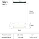 GobekUsa Nordic Minimalist Bar Hanging Rectangular Frame Pendant Light