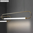 GobekUsa Nordic Minimalist Bar Hanging Rectangular Frame Pendant Light