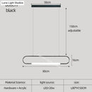 GobekUsa Nordic Minimalist Bar Hanging Rectangular Frame Pendant Light