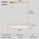 GobekUsa Nordic Minimalist Bar Hanging Rectangular Frame Pendant Light