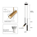 GobekUsa Black Nordic Pendant Chandelier for Modern Decor with Adjustable Angle