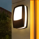 GobekUsa Contemporary Outdoor Black LED Wall Lamp - Acrylic Mount Light Fixture