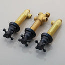 GobekUsa Black Painting Water Control Valve for Bathtub Faucet Mixer Handle