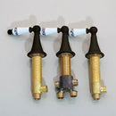 GobekUsa Black Painting Water Control Valve for Bathtub Faucet Mixer Handle