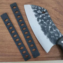 Modern black patterned knife blade protector set kitchen sheath by Decorbites