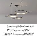 GobekUsa Modern Black Pendant Light for Living Room - Dimmable