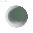 GobekUsa Macaron LED Circle Sconce Light in Black/Grey/Pink - Wall Mount Fixture (10"/13" Dia)