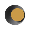 GobekUsa Macaron LED Circle Sconce Light in Black/Grey/Pink - Wall Mount Fixture (10"/13" Dia)