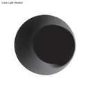 GobekUsa Macaron LED Circle Sconce Light in Black/Grey/Pink - Wall Mount Fixture (10"/13" Dia)