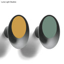 GobekUsa Macaron LED Circle Sconce Light in Black/Grey/Pink - Wall Mount Fixture (10"/13" Dia)