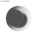 GobekUsa Macaron LED Circle Sconce Light in Black/Grey/Pink - Wall Mount Fixture (10"/13" Dia)