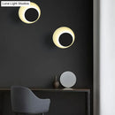 GobekUsa Macaron LED Circle Sconce Light in Black/Grey/Pink - Wall Mount Fixture (10"/13" Dia)