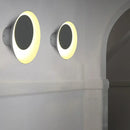 GobekUsa Macaron LED Circle Sconce Light in Black/Grey/Pink - Wall Mount Fixture (10"/13" Dia)