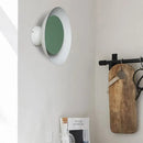 GobekUsa Macaron LED Circle Sconce Light in Black/Grey/Pink - Wall Mount Fixture (10"/13" Dia)