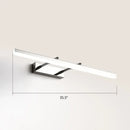 GobekUsa Sleek Acrylic Bedroom Vanity Light Fixture with Pivoting Bar LED Wall Mount