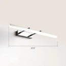 GobekUsa Sleek Acrylic Bedroom Vanity Light Fixture with Pivoting Bar LED Wall Mount