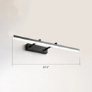 GobekUsa Sleek Acrylic Bedroom Vanity Light Fixture with Pivoting Bar LED Wall Mount